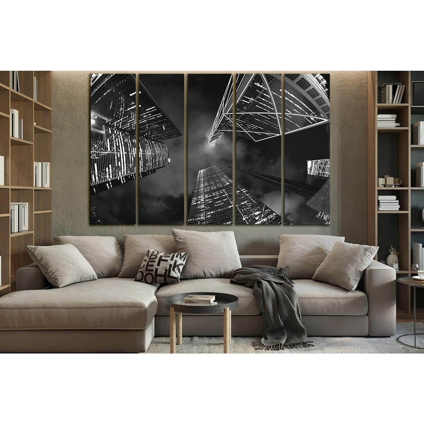 Skyscrapers Architecture №SL1372 Ready to Hang Canvas Print - Zellart Canvas Prints 0new, ALL_Products, Architecture