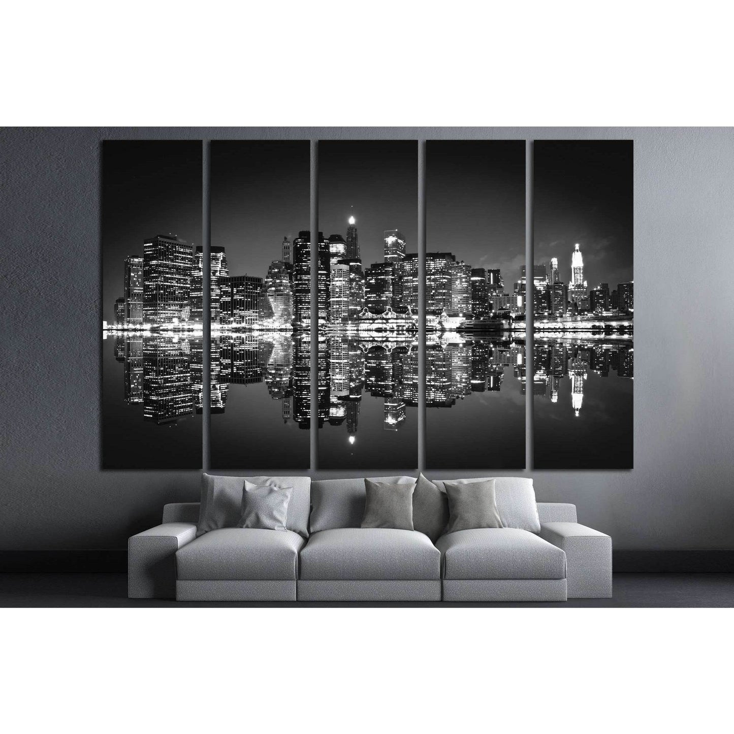 Skyscrapers of New York №741 Ready to Hang Canvas Print - Zellart Canvas Prints 0_NY_ART, ALL_Products, s-741