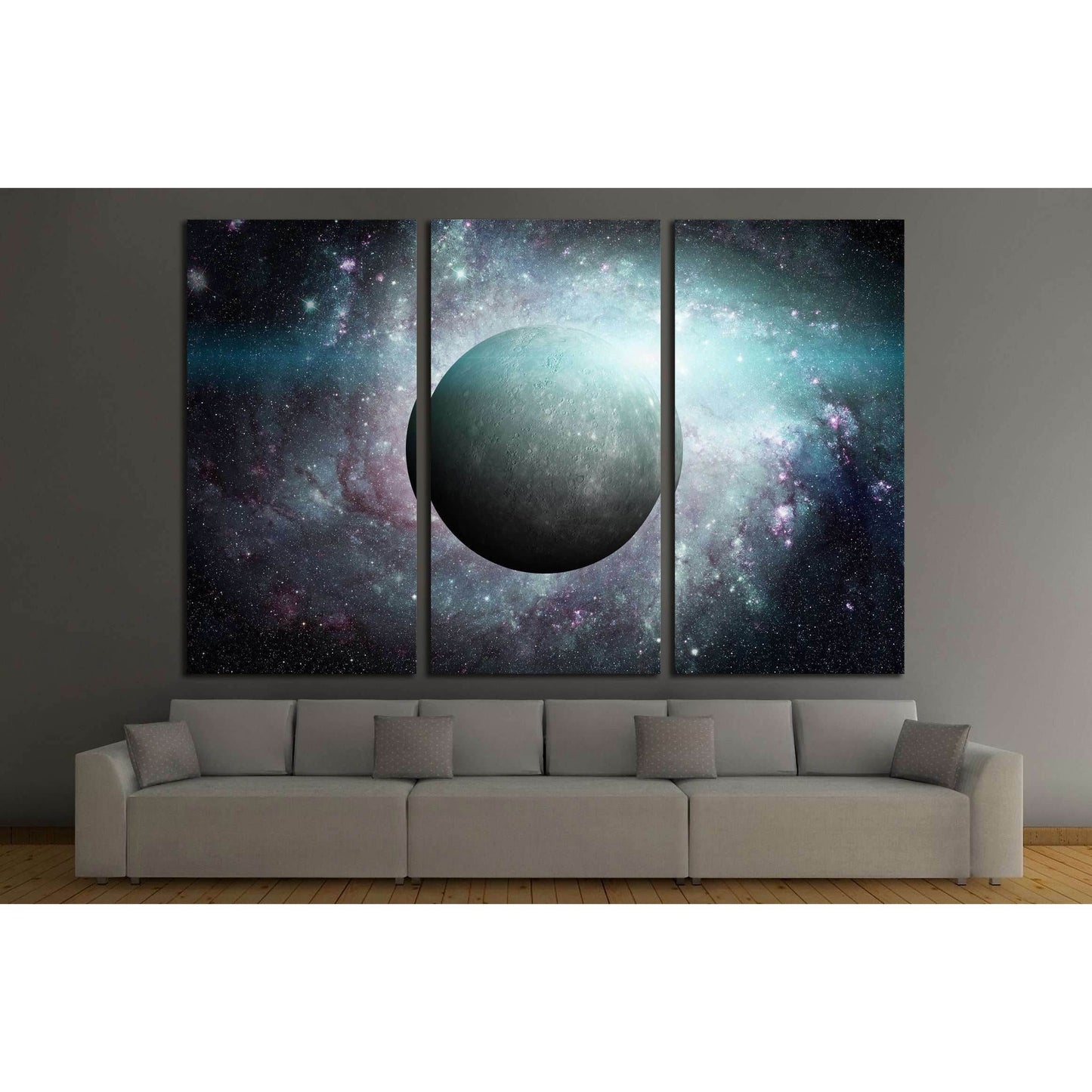 Solar System - Mercury. Elements of this image furnished by NASA №2426 Ready to Hang Canvas Print - Zellart Canvas Prints ALL_Products, s-2426