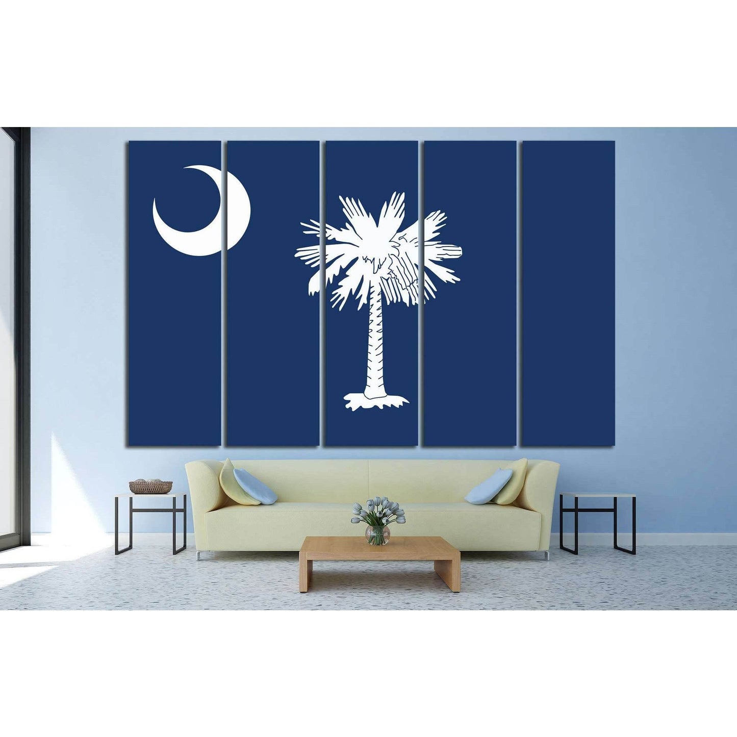 South Carolina №667 Ready to Hang Canvas Print - Zellart Canvas Prints ALL_Products, s-667