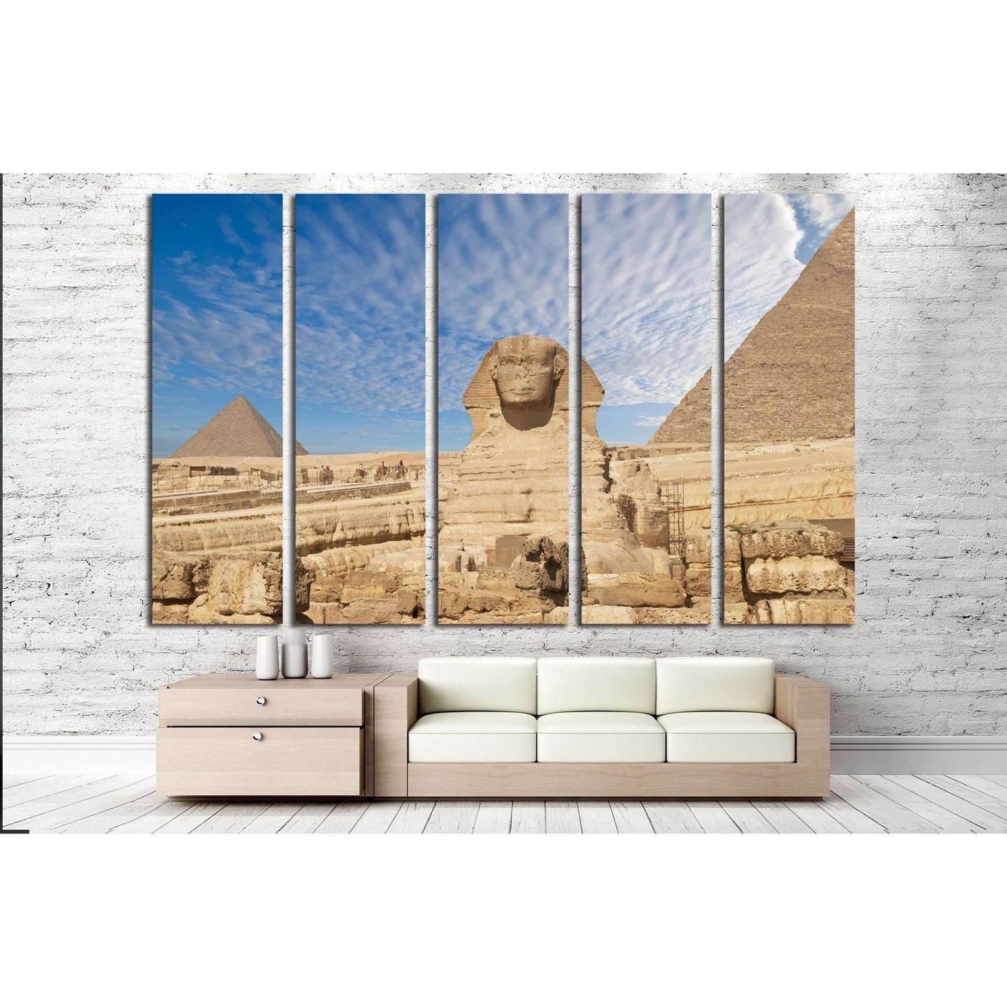Sphinx Giza, Egypt №3170 Ready to Hang Canvas Print - Zellart Canvas Prints ALL_Products, s-3170