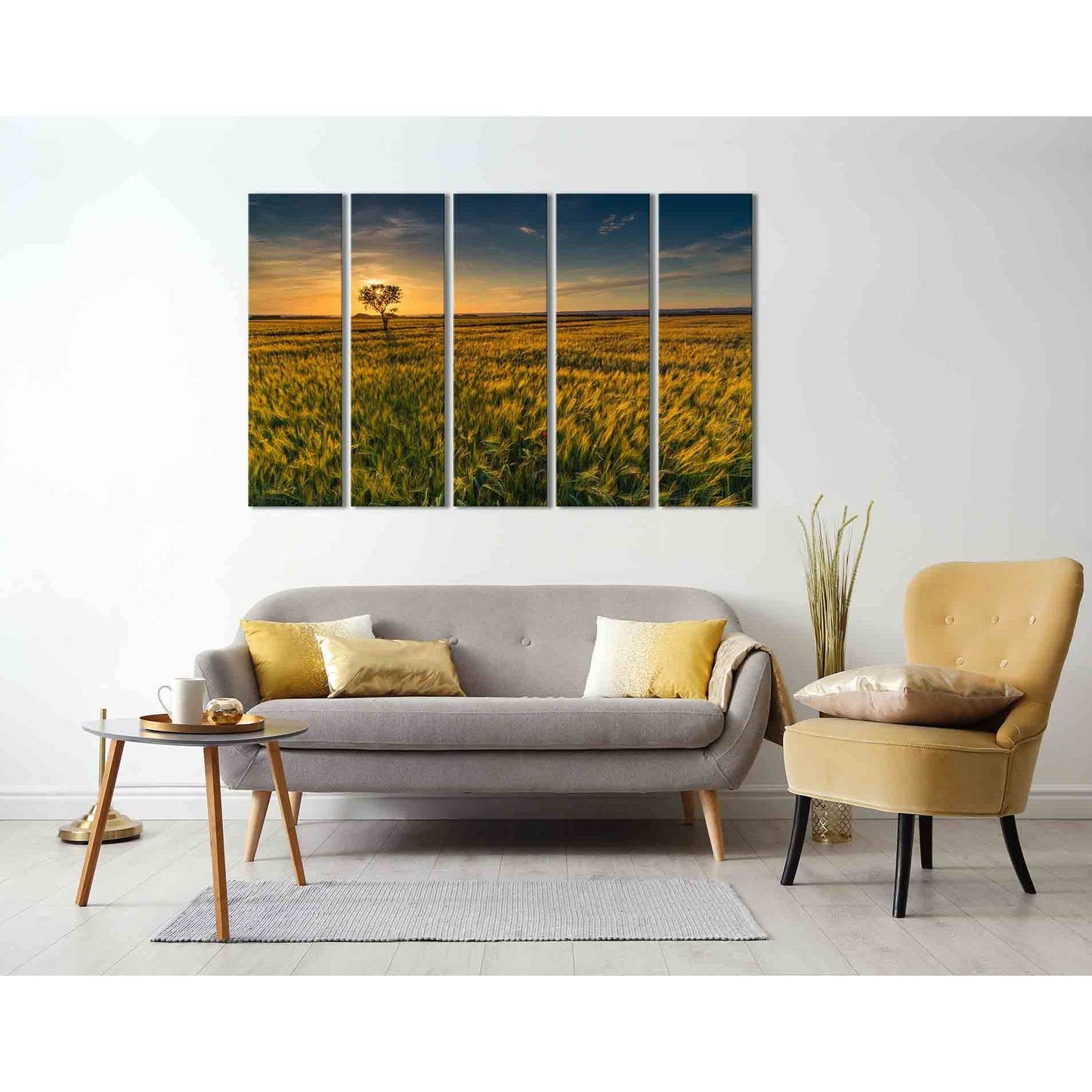 Sunset №D1218 Ready to Hang Canvas Print - Zellart Canvas Prints 0new, ALL_Products, Sunrise & sunset wall art