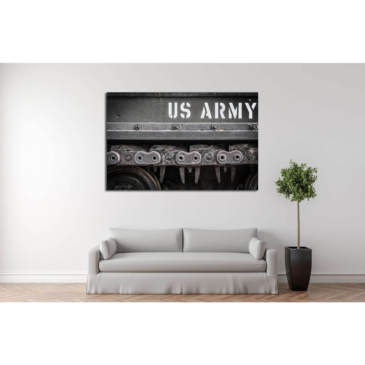 Tank Tracks US ARMY №523 Ready to Hang Canvas Print - Zellart Canvas Prints ALL_Products, s-523