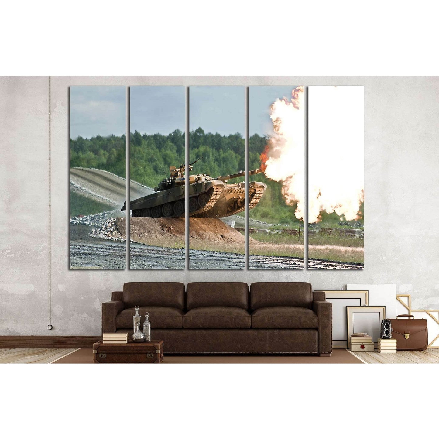 Tank Wall Decor №228 Ready to Hang Canvas Print - Zellart Canvas Prints ALL_Products, wd-228