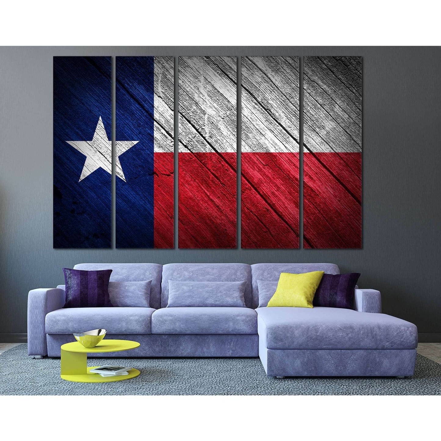 Texas flag №826 Ready to Hang Canvas Print - Zellart Canvas Prints ALL_Products, z-826