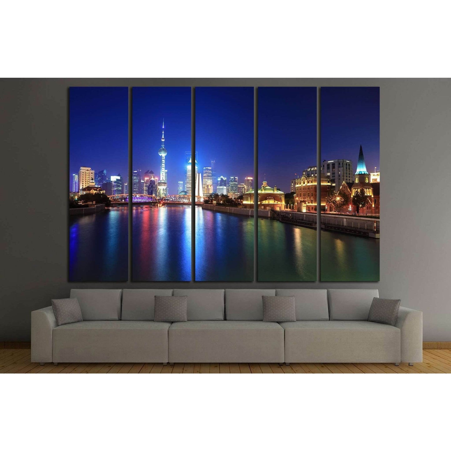 the beauty of shanghai №589 Ready to Hang Canvas Print - Zellart Canvas Prints ALL_Products, s-589