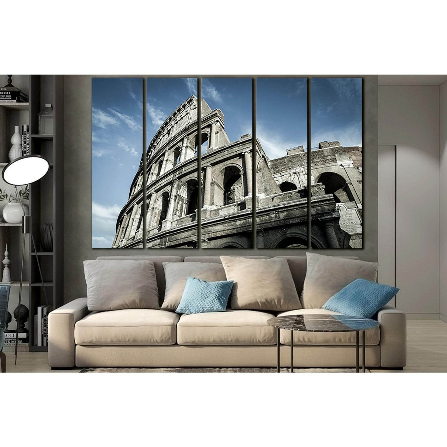 The Famous Colosseum №SL1399 Ready to Hang Canvas Print - Zellart Canvas Prints 0new, ALL_Products, Architecture