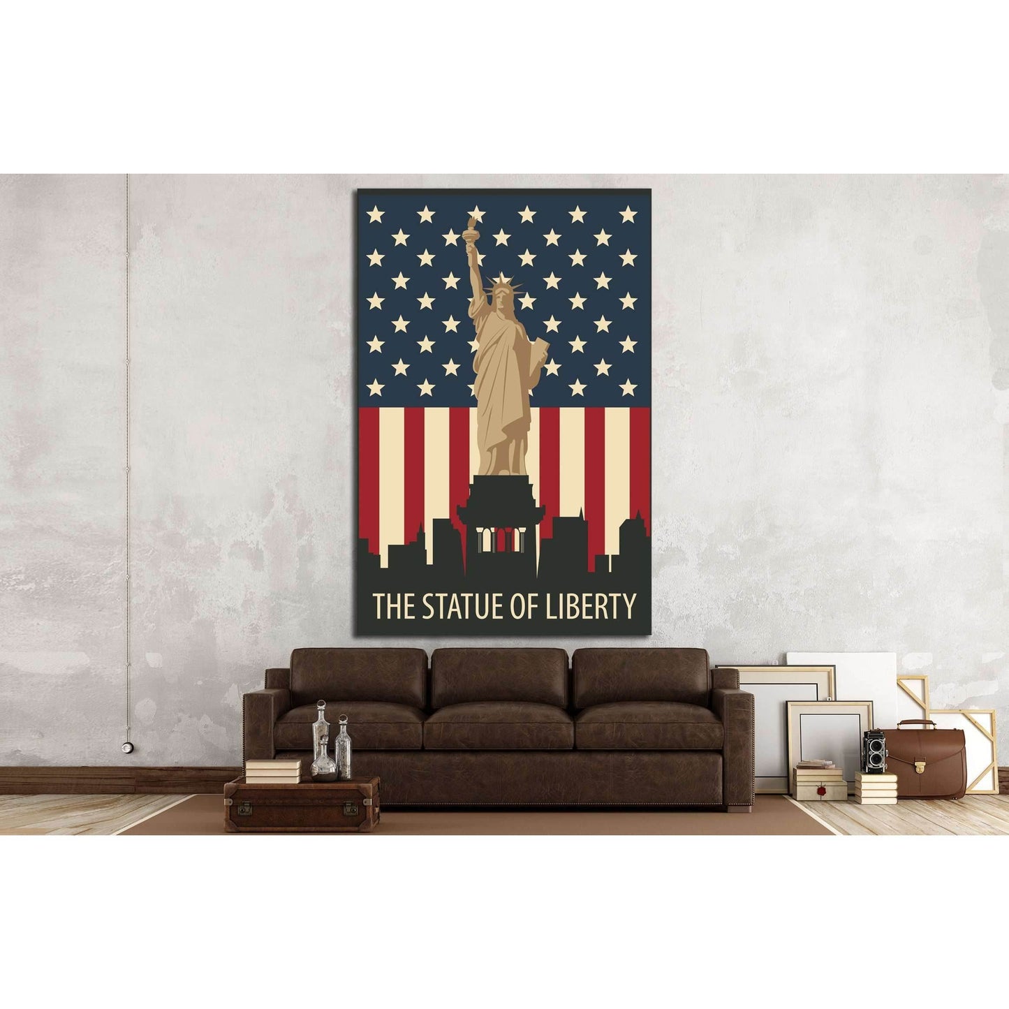 The Statue of Liberty №4523 Ready to Hang Canvas Print - Zellart Canvas Prints ALL_Products, s-4523