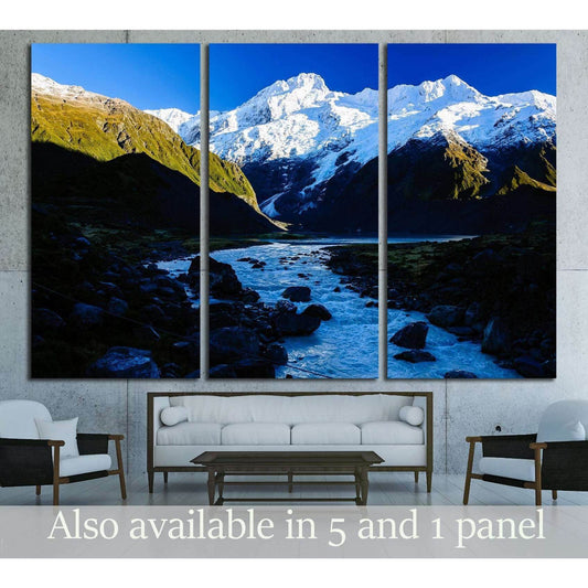 This is a Hooker Valley Track,Mount Cook, New Zealand №3118 Ready to Hang Canvas PrintCanvas art arrives ready to hang, with hanging accessories included and no additional framing required. Every canvas print is hand-crafted, made on-demand at our worksho