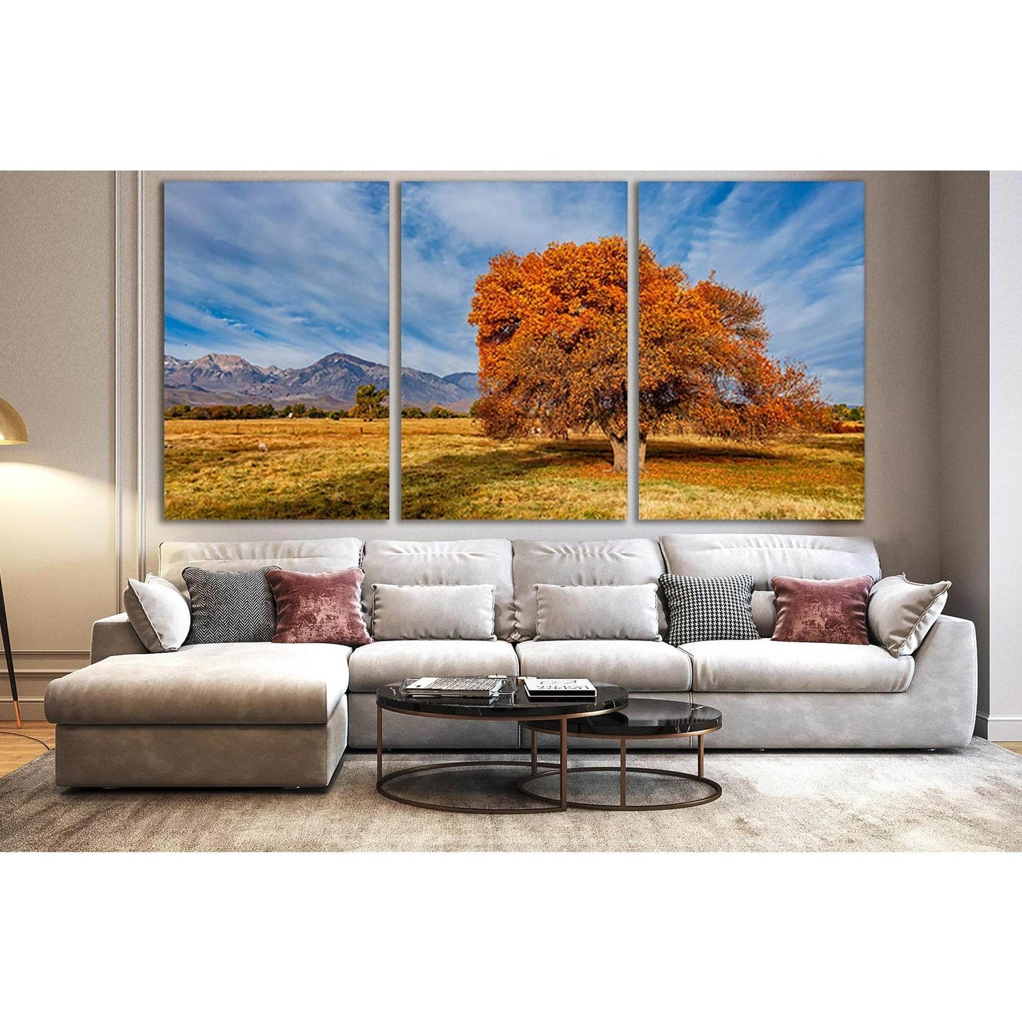 Tree In Sierra Trailer Park №SL813 Ready to Hang Canvas Print - Zellart Canvas Prints 0new, ALL_Products, Trees Wall Art