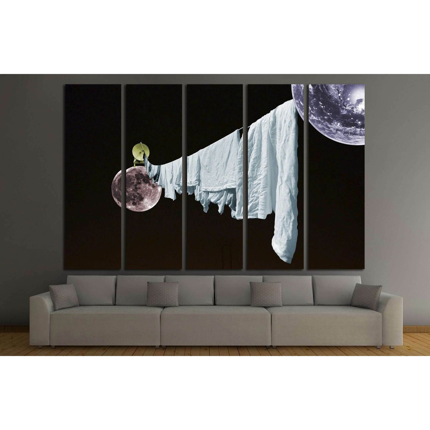 twitter calling facebook over (Eugenia Loli) №3411 Ready to Hang Canvas Print - Zellart Canvas Prints ALL_Products, s-3411