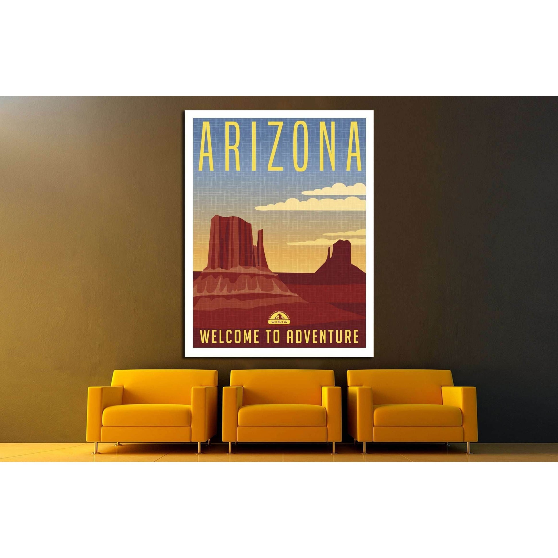 United States, Arizona №4576 Ready to Hang Canvas PrintCanvas art arrives ready to hang, with hanging accessories included and no additional framing required. Every canvas print is hand-crafted, made on-demand at our workshop and expertly stretched around