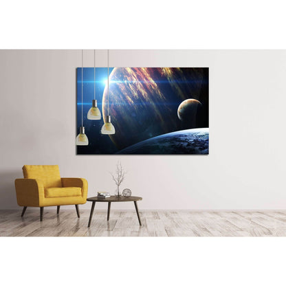 Universe scene with planets, stars and galaxies in outer space №2434 Ready to Hang Canvas PrintCanvas art arrives ready to hang, with hanging accessories included and no additional framing required. Every canvas print is hand-crafted, made on-demand at ou