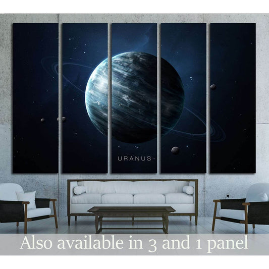 Uranus - High resolution 3D images presents planets of the solar system. №2443 Ready to Hang Canvas PrintCanvas art arrives ready to hang, with hanging accessories included and no additional framing required. Every canvas print is hand-crafted, made on-de