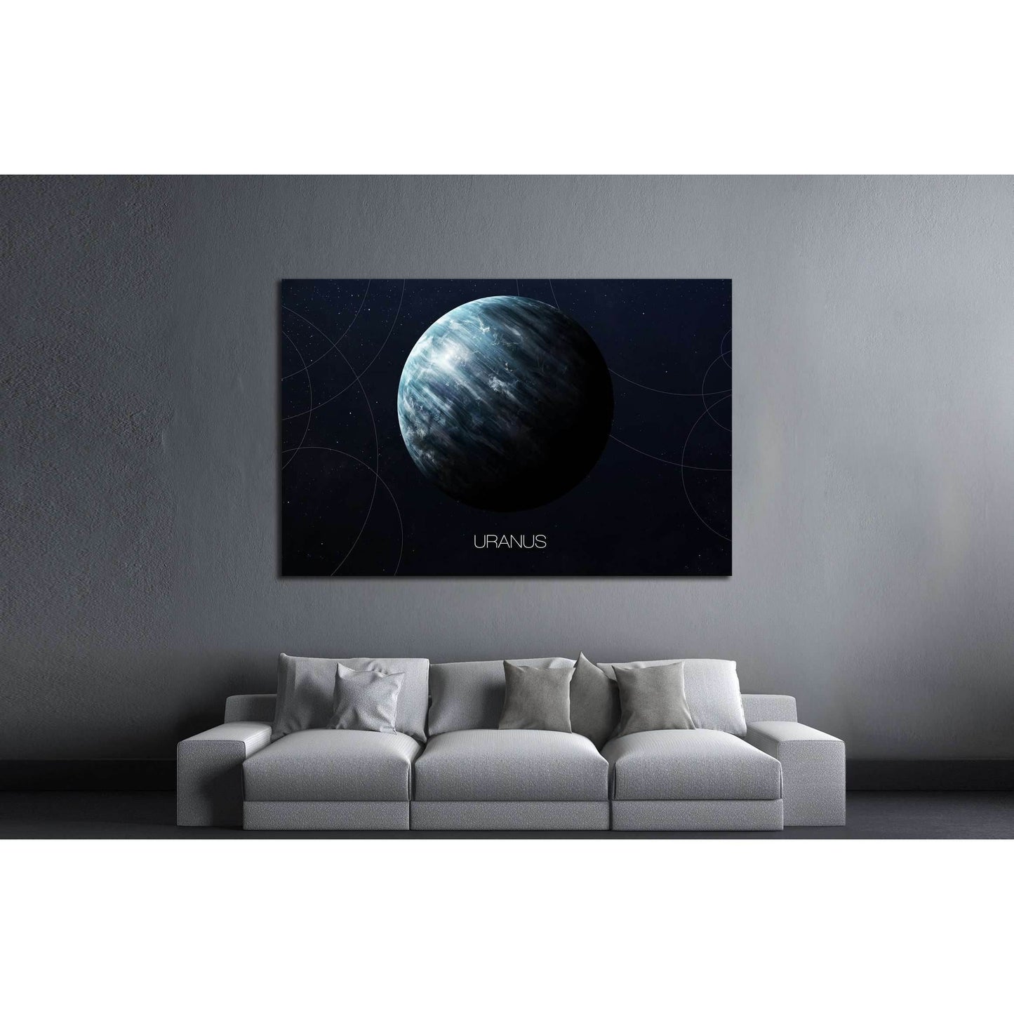 Uranus - High resolution images presents planets of the solar system. №2447 Ready to Hang Canvas PrintCanvas art arrives ready to hang, with hanging accessories included and no additional framing required. Every canvas print is hand-crafted, made on-deman