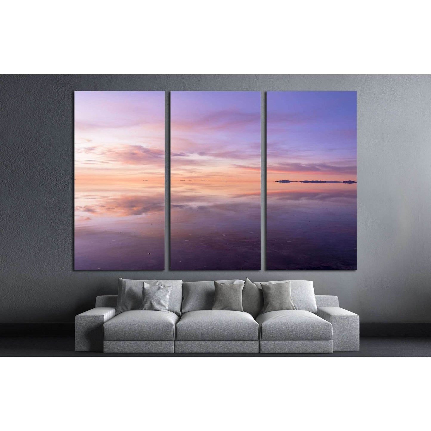 uyuni salt lake №1996 Ready to Hang Canvas Print - Zellart Canvas Prints ALL_Products, s-1996