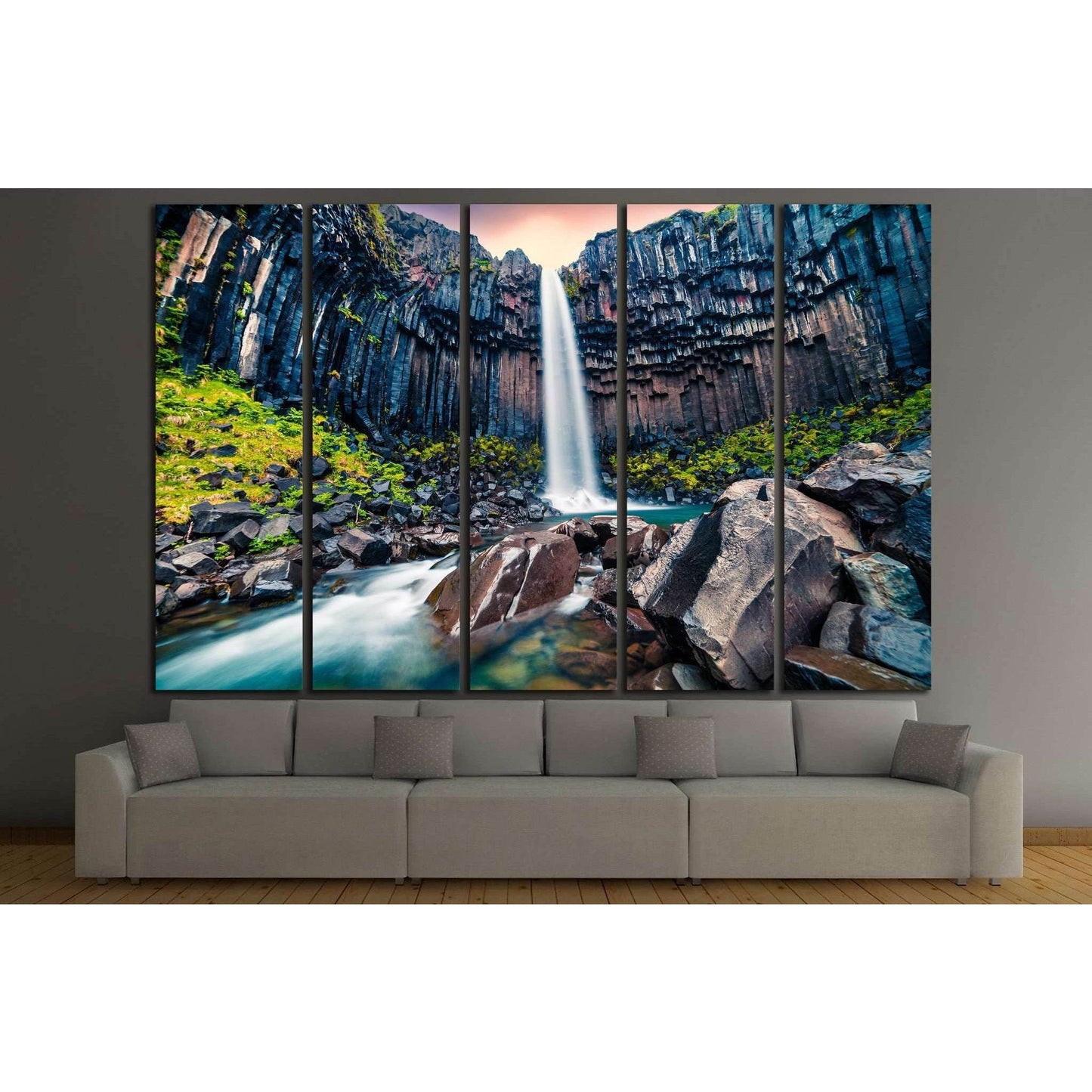 Vatnajokull National Park, Iceland №880 Ready to Hang Canvas Print - Zellart Canvas Prints ALL_Products, s-880