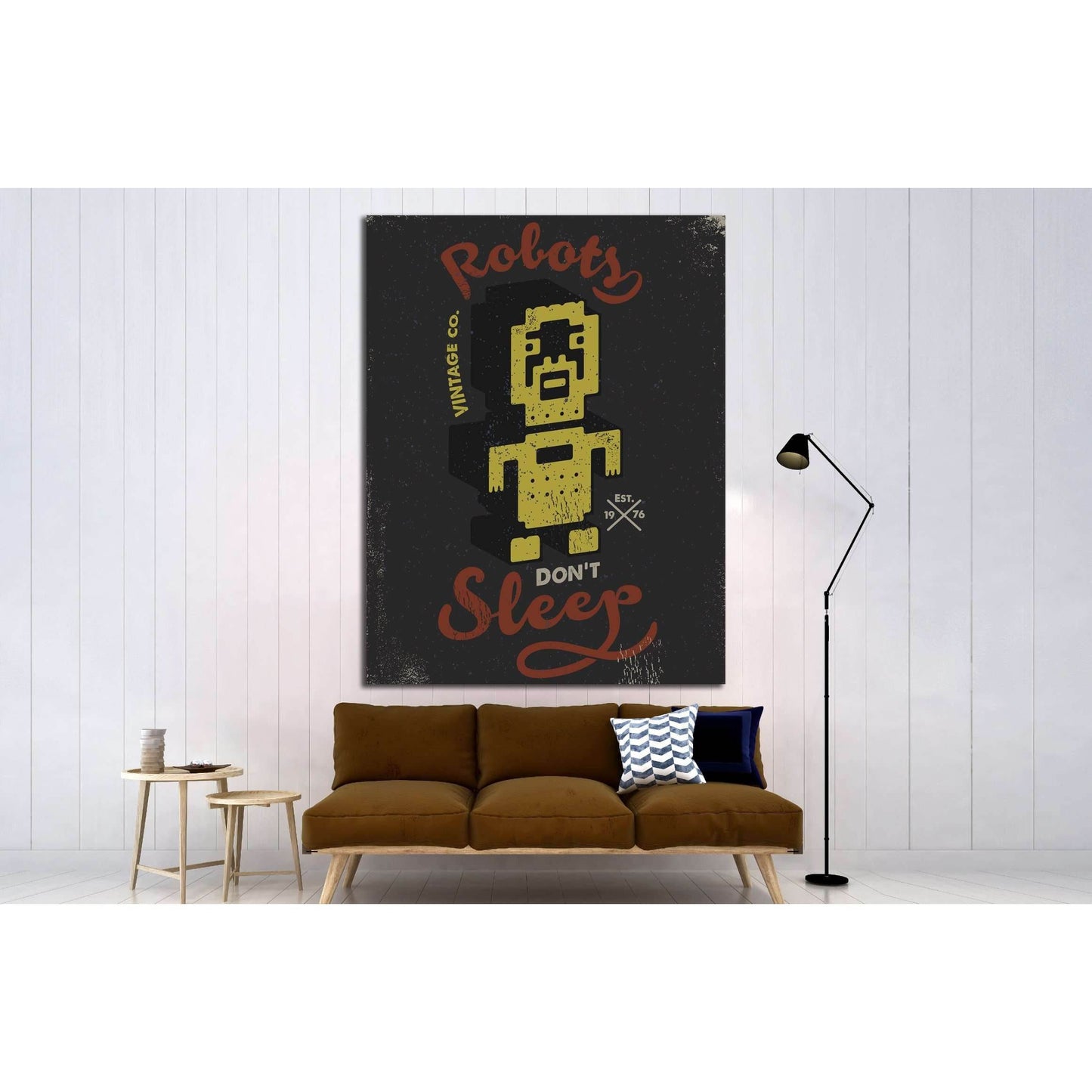 vintage canvas №4594 Ready to Hang Canvas Print - Zellart Canvas Prints ALL_Products, s-4594