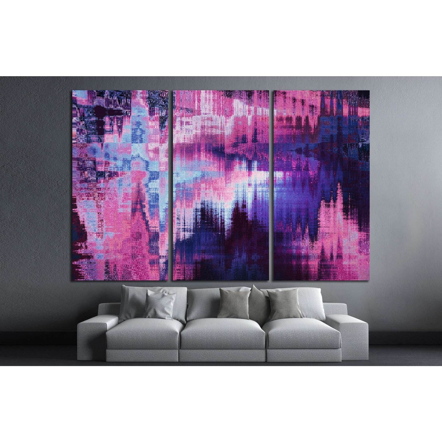 violet blurred abstract background №1424 Ready to Hang Canvas Print - Zellart Canvas Prints ALL_Products, s-1424