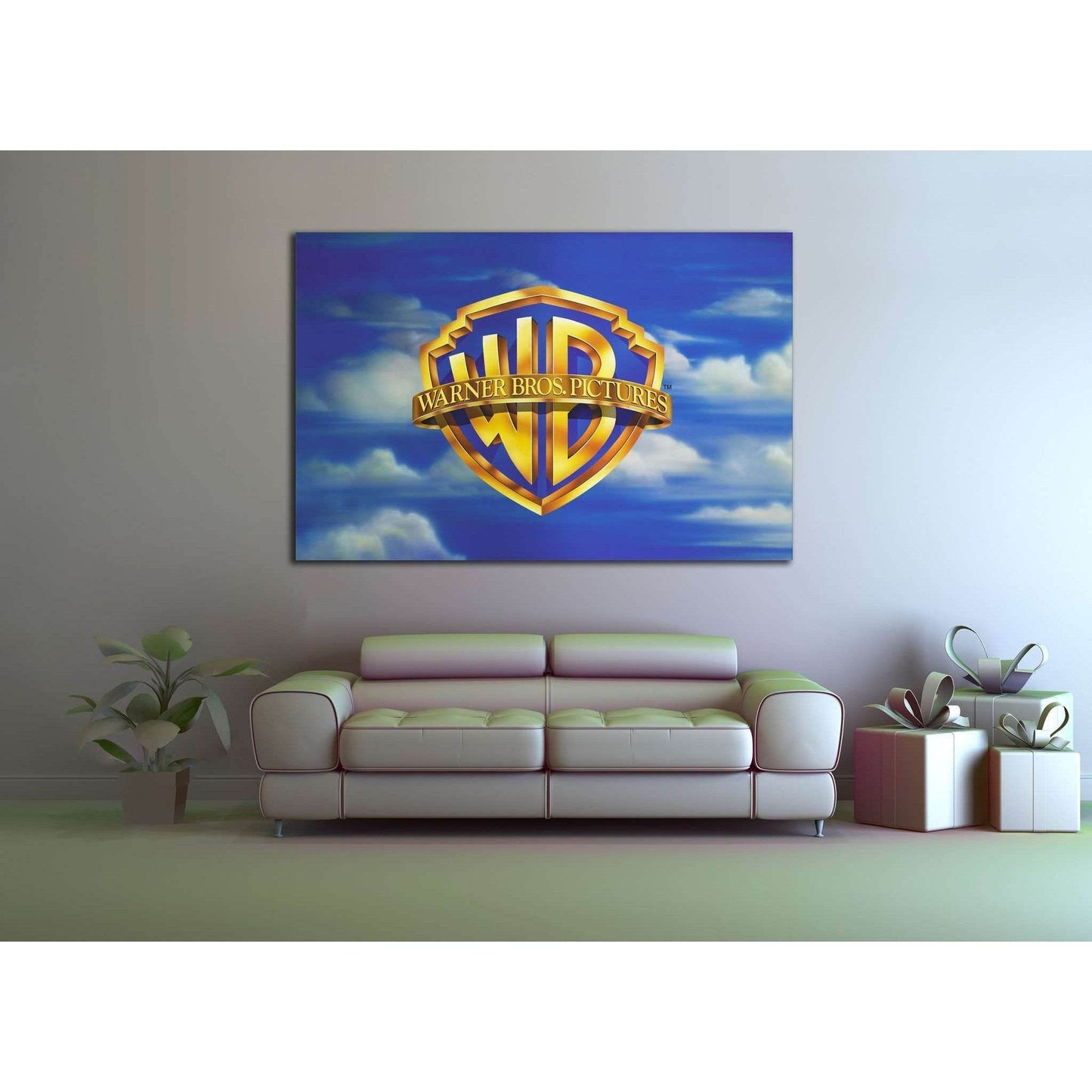 Warner Bros. Pictures №2007 Ready to Hang Canvas Print - Zellart Canvas Prints ALL_Products, autopostr_pinterest_65155, autopostr_pinterest_65157, autopostr_pinterest_65158, autopostr_pinterest_65160