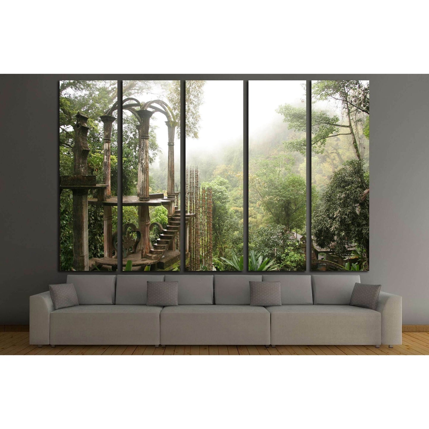 Xilitla Mexico by Edward James №3191 Ready to Hang Canvas Print - Zellart Canvas Prints ALL_Products, s-3191