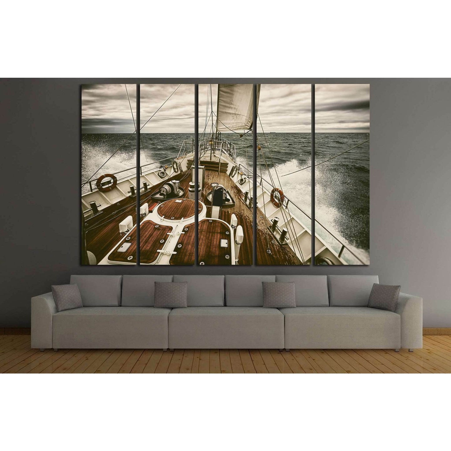 Yacht Wall Art №207 Ready to Hang Canvas Print - Zellart Canvas Prints ALL_Products, wd-207