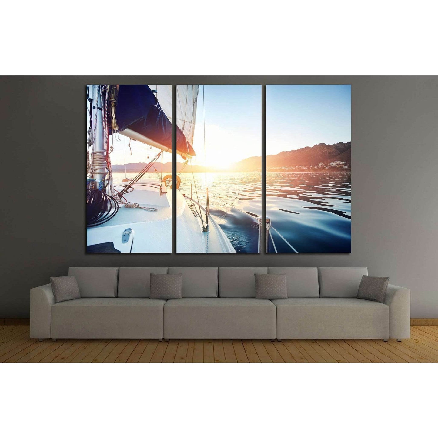 Yacht Wall Art №208 Ready to Hang Canvas Print - Zellart Canvas Prints ALL_Products, wd-208
