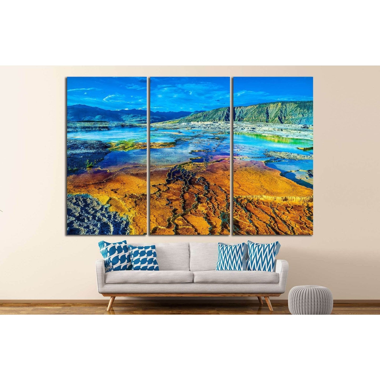 Yellowstone National Park №899 Ready to Hang Canvas Print - Zellart Canvas Prints ALL_Products, s-899