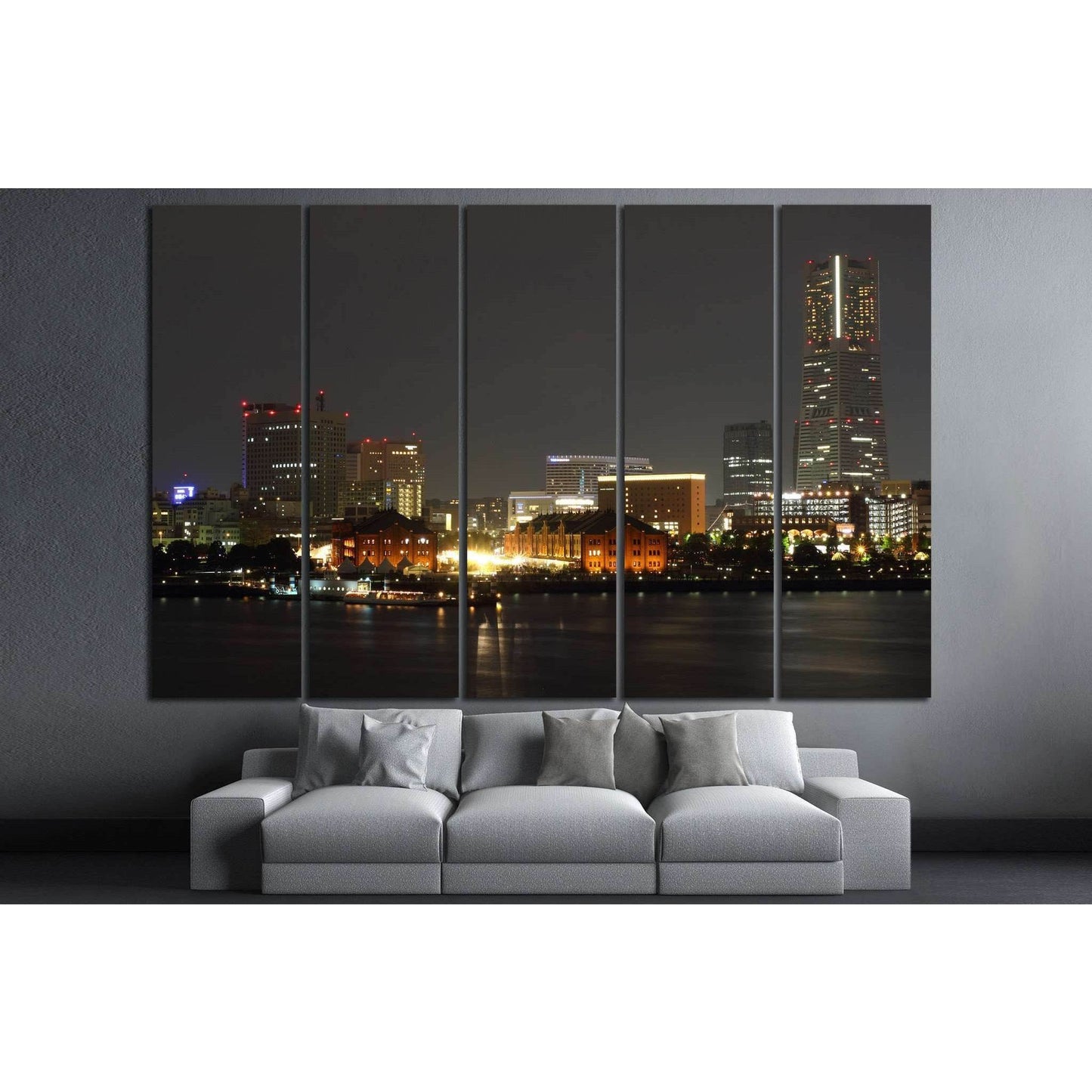 Yokohama city, Japan №831 Ready to Hang Canvas Print - Zellart Canvas Prints ALL_Products, s-831