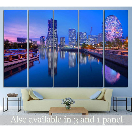 Yokohama, Japan at Minato-mirai bay №1156 Ready to Hang Canvas PrintCanvas art arrives ready to hang, with hanging accessories included and no additional framing required. Every canvas print is hand-crafted, made on-demand at our workshop and expertly str