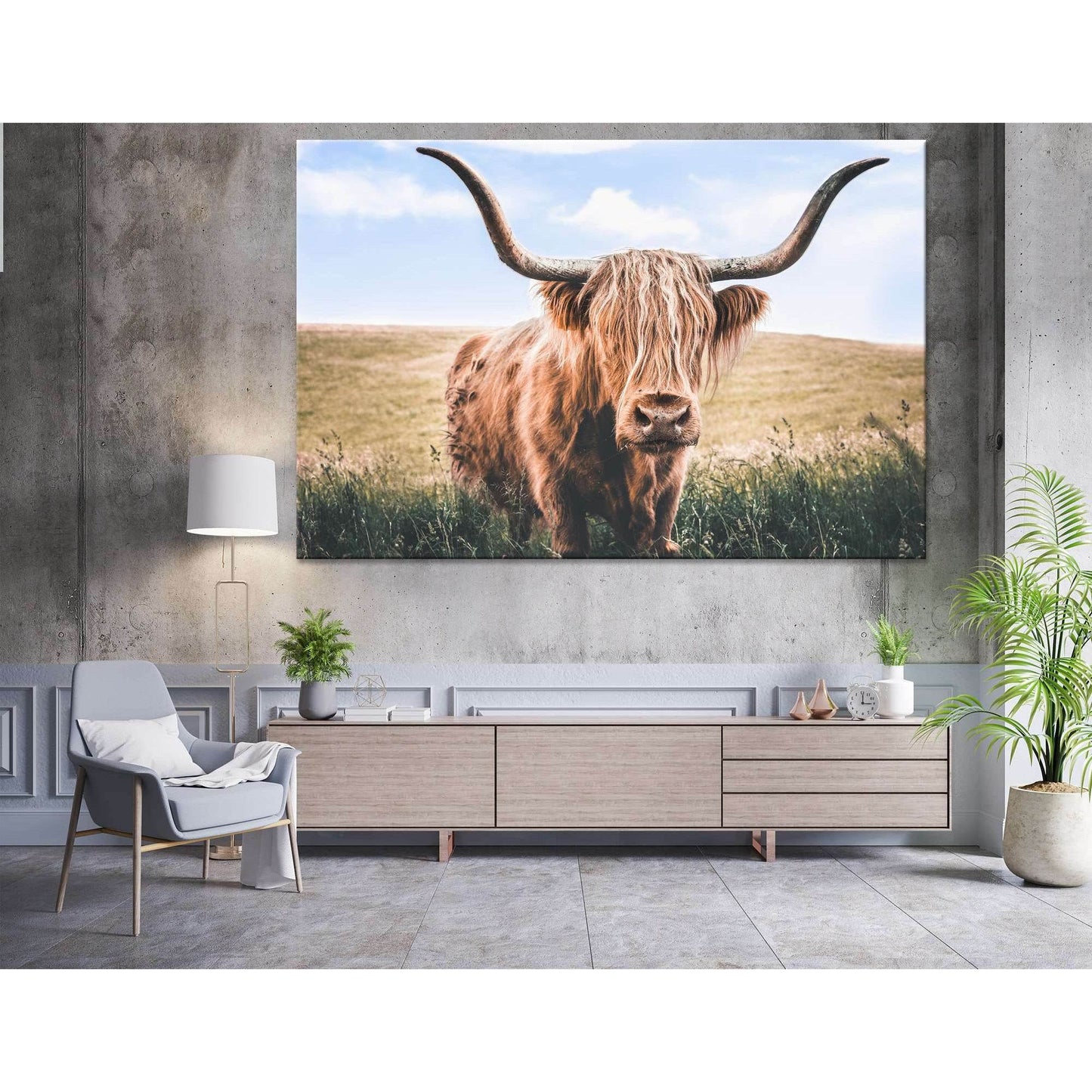 Close Up Brown Highland Cow №04126 Ready to Hang Canvas PrintCanvas art arrives ready to hang, with hanging accessories included and no additional framing required. Every canvas print is hand-crafted, made on-demand at our workshop and expertly stretched