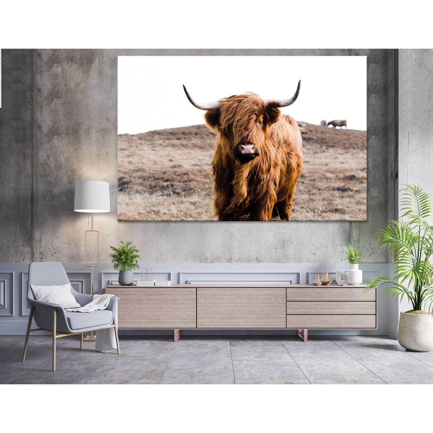 Highland Cow on Islay №04128 Ready to Hang Canvas PrintCanvas art arrives ready to hang, with hanging accessories included and no additional framing required. Every canvas print is hand-crafted, made on-demand at our workshop and expertly stretched around