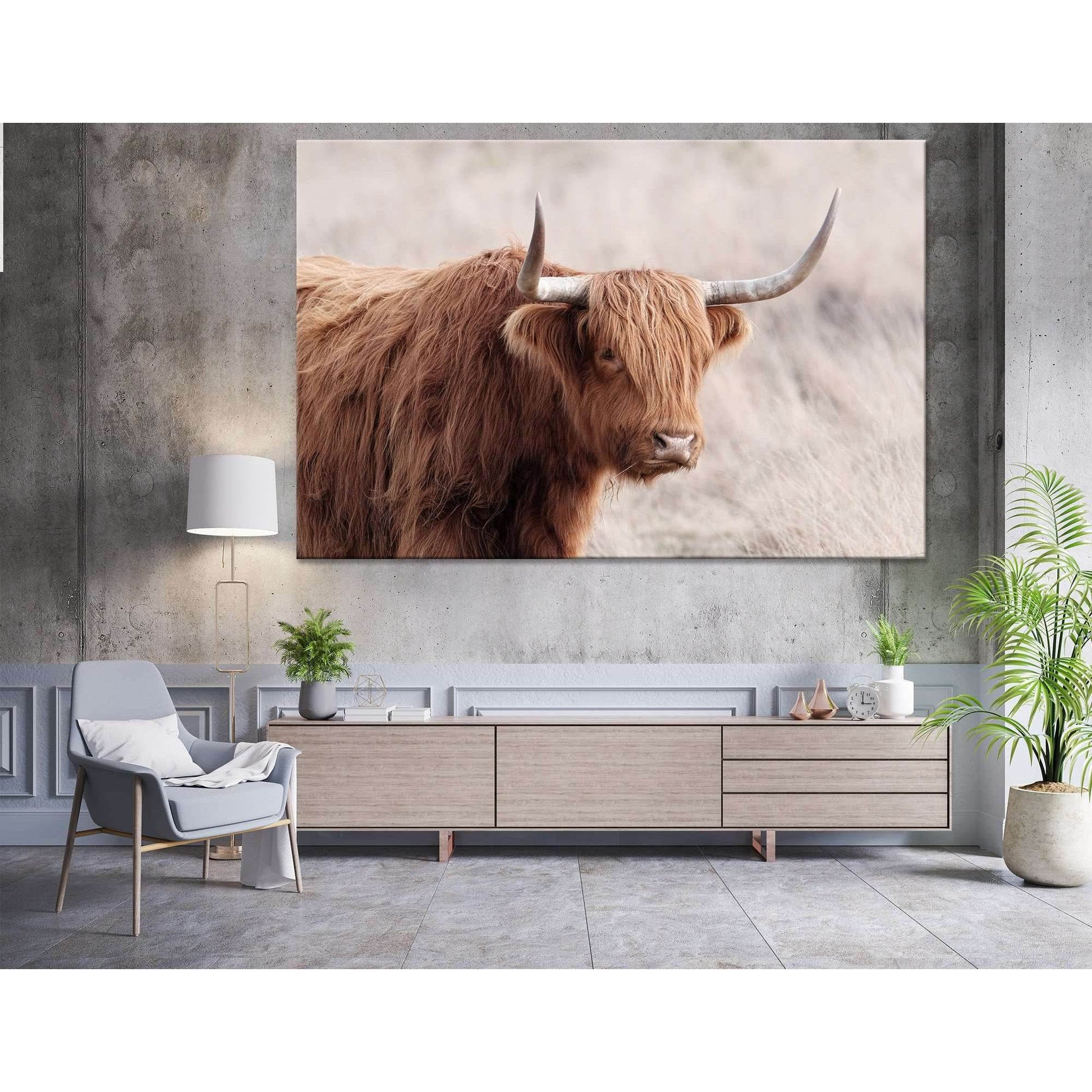 Highland Cattle №04129 Ready to Hang Canvas PrintCanvas art arrives ready to hang, with hanging accessories included and no additional framing required. Every canvas print is hand-crafted, made on-demand at our workshop and expertly stretched around 100%