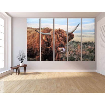 Hardy Scottish Highland Cows Living on Moorland №04131 Ready to Hang Canvas PrintCanvas art arrives ready to hang, with hanging accessories included and no additional framing required. Every canvas print is hand-crafted, made on-demand at our workshop and