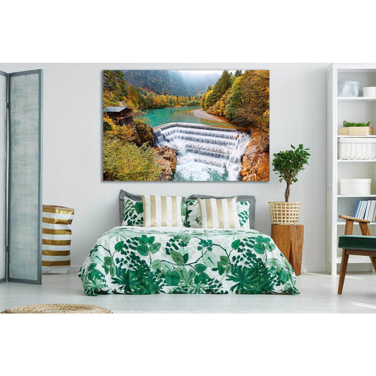 Beautiful Lech Waterfall №SL477 Ready to Hang Canvas PrintCanvas art arrives ready to hang, with hanging accessories included and no additional framing required. Every canvas print is hand-crafted, made on-demand at our workshop and expertly stretched aro
