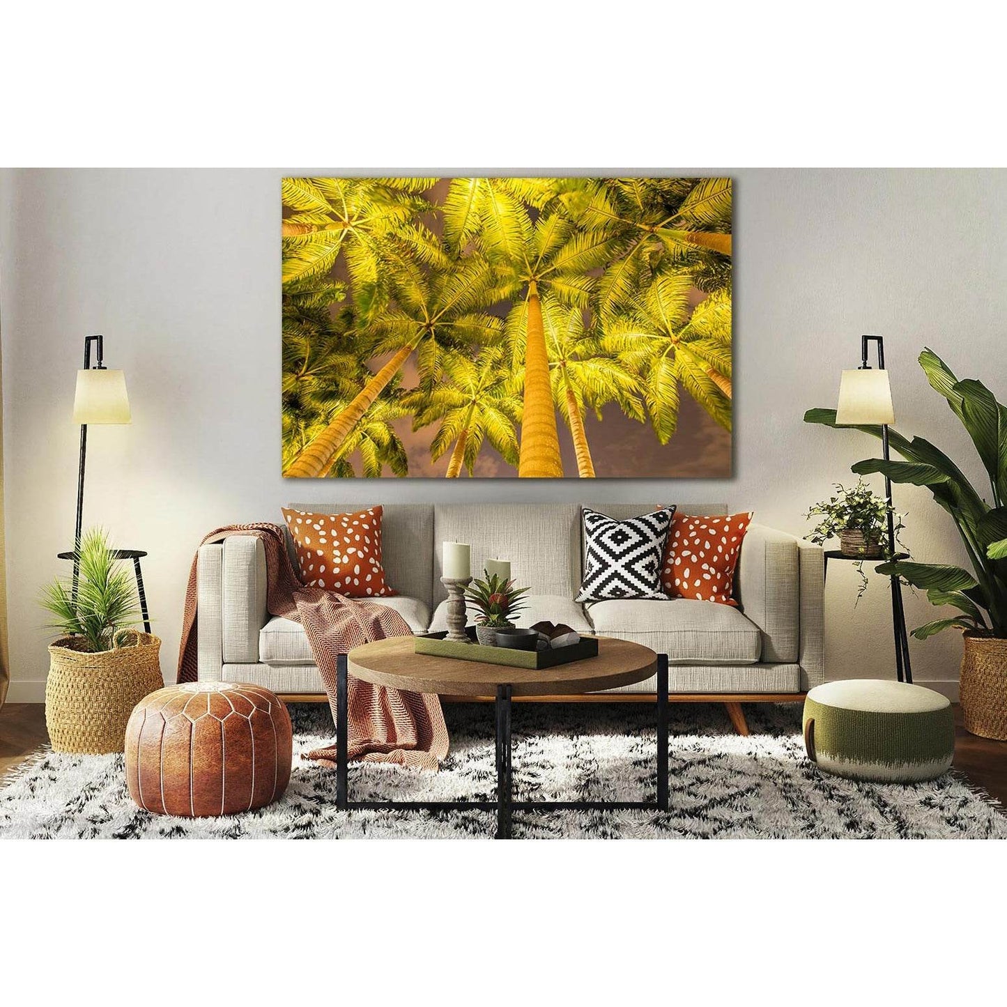 Seasons Autumn Palm Trees №SL1070 Ready to Hang Canvas PrintCanvas art arrives ready to hang, with hanging accessories included and no additional framing required. Every canvas print is hand-crafted, made on-demand at our workshop and expertly stretched a