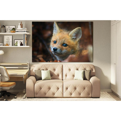 Little Fox Portrait №SL1527 Ready to Hang Canvas PrintCanvas art arrives ready to hang, with hanging accessories included and no additional framing required. Every canvas print is hand-crafted, made on-demand at our workshop and expertly stretched around