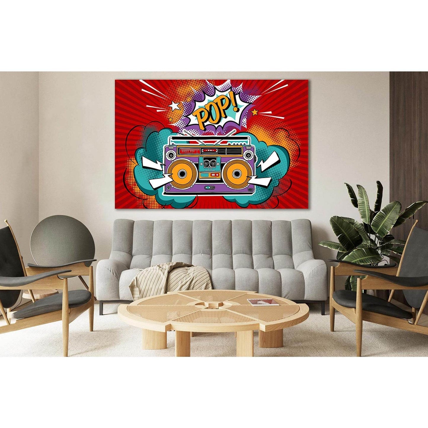 Pop Art Portable Boombox №SL545 Ready to Hang Canvas PrintCanvas art arrives ready to hang, with hanging accessories included and no additional framing required. Every canvas print is hand-crafted, made on-demand at our workshop and expertly stretched aro