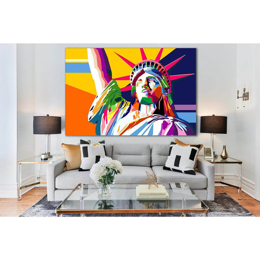 Statue Of Liberty Pop Art №SL528 Ready to Hang Canvas PrintCanvas art arrives ready to hang, with hanging accessories included and no additional framing required. Every canvas print is hand-crafted, made on-demand at our workshop and expertly stretched ar