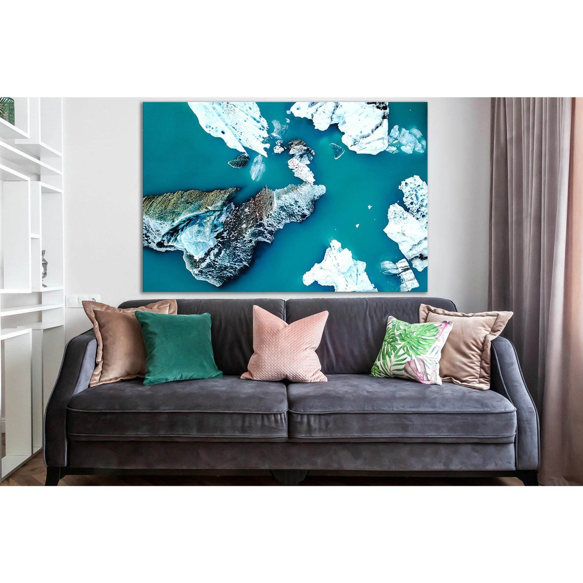 Glacial Lagoon With Icebergs Floating №SL1338 Ready to Hang Canvas PrintCanvas art arrives ready to hang, with hanging accessories included and no additional framing required. Every canvas print is hand-crafted, made on-demand at our workshop and expertly