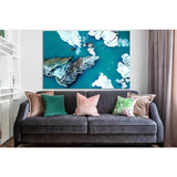 Glacial Lagoon With Icebergs Floating №SL1338 Ready to Hang Canvas Print