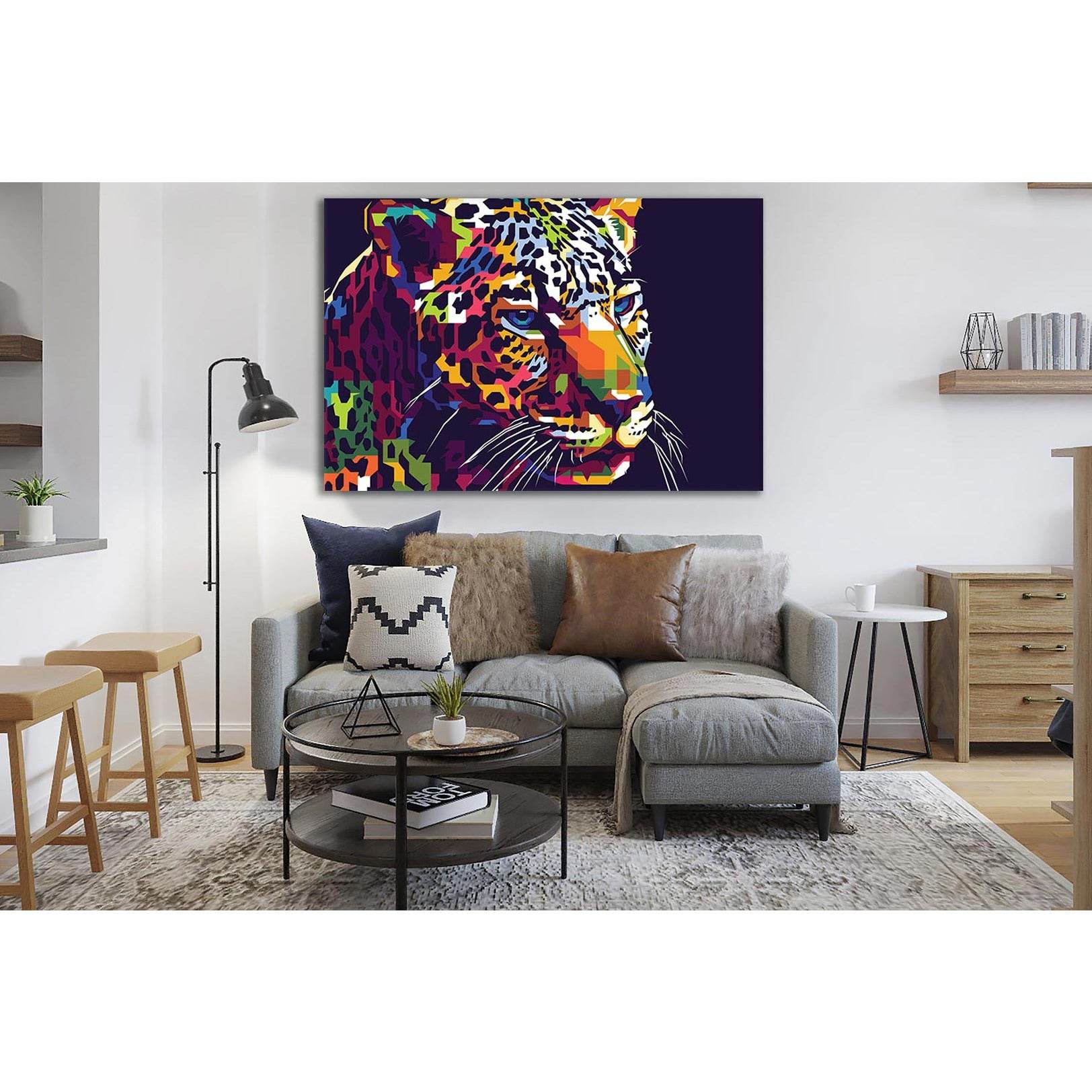 Leopard Face With Pop Art Style №SL533 Ready to Hang Canvas PrintCanvas art arrives ready to hang, with hanging accessories included and no additional framing required. Every canvas print is hand-crafted, made on-demand at our workshop and expertly stretc