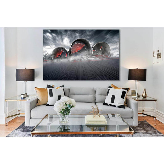 Speedometer Shows High Speed №SL764 Ready to Hang Canvas PrintCanvas art arrives ready to hang, with hanging accessories included and no additional framing required. Every canvas print is hand-crafted, made on-demand at our workshop and expertly stretched