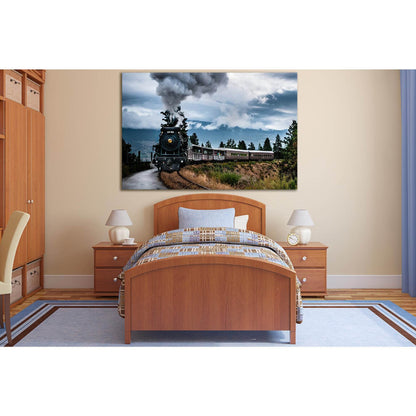 Old Steam Train №SL1428 Ready to Hang Canvas PrintCanvas art arrives ready to hang, with hanging accessories included and no additional framing required. Every canvas print is hand-crafted, made on-demand at our workshop and expertly stretched around 100%