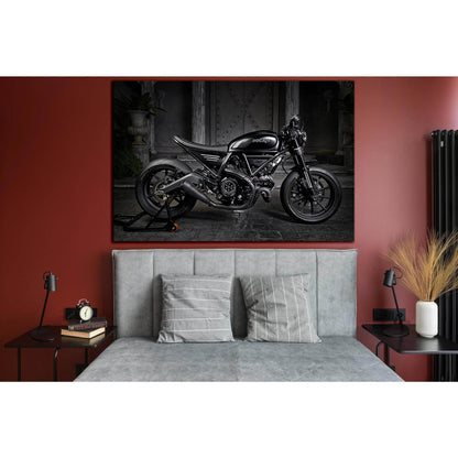 Scrambler Black Custom Bikes №SL1442 Ready to Hang Canvas PrintCanvas art arrives ready to hang, with hanging accessories included and no additional framing required. Every canvas print is hand-crafted, made on-demand at our workshop and expertly stretche