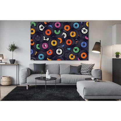 Vinyl Records Pop Art №SL549 Ready to Hang Canvas PrintCanvas art arrives ready to hang, with hanging accessories included and no additional framing required. Every canvas print is hand-crafted, made on-demand at our workshop and expertly stretched around