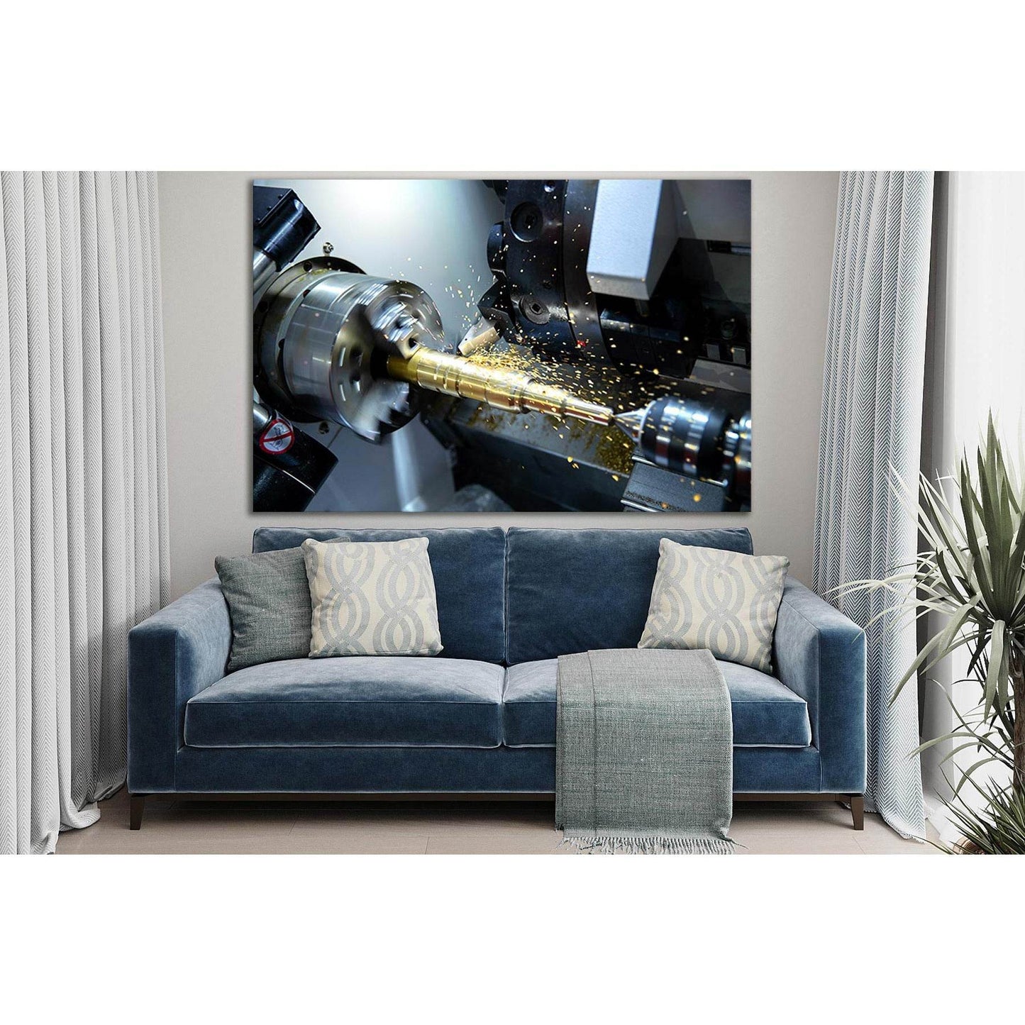 Metal Lathe №SL1452 Ready to Hang Canvas PrintCanvas art arrives ready to hang, with hanging accessories included and no additional framing required. Every canvas print is hand-crafted, made on-demand at our workshop and expertly stretched around 100% Nor