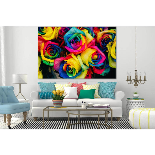 Background Of Colored Roses №SL700 Ready to Hang Canvas PrintCanvas art arrives ready to hang, with hanging accessories included and no additional framing required. Every canvas print is hand-crafted, made on-demand at our workshop and expertly stretched