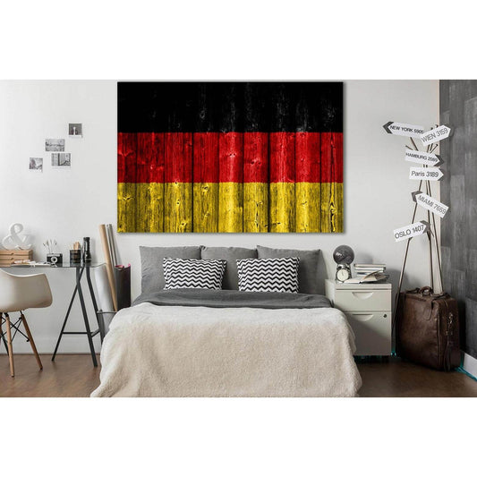 Flag Of Germany №SL1155 Ready to Hang Canvas PrintCanvas art arrives ready to hang, with hanging accessories included and no additional framing required. Every canvas print is hand-crafted, made on-demand at our workshop and expertly stretched around 100%