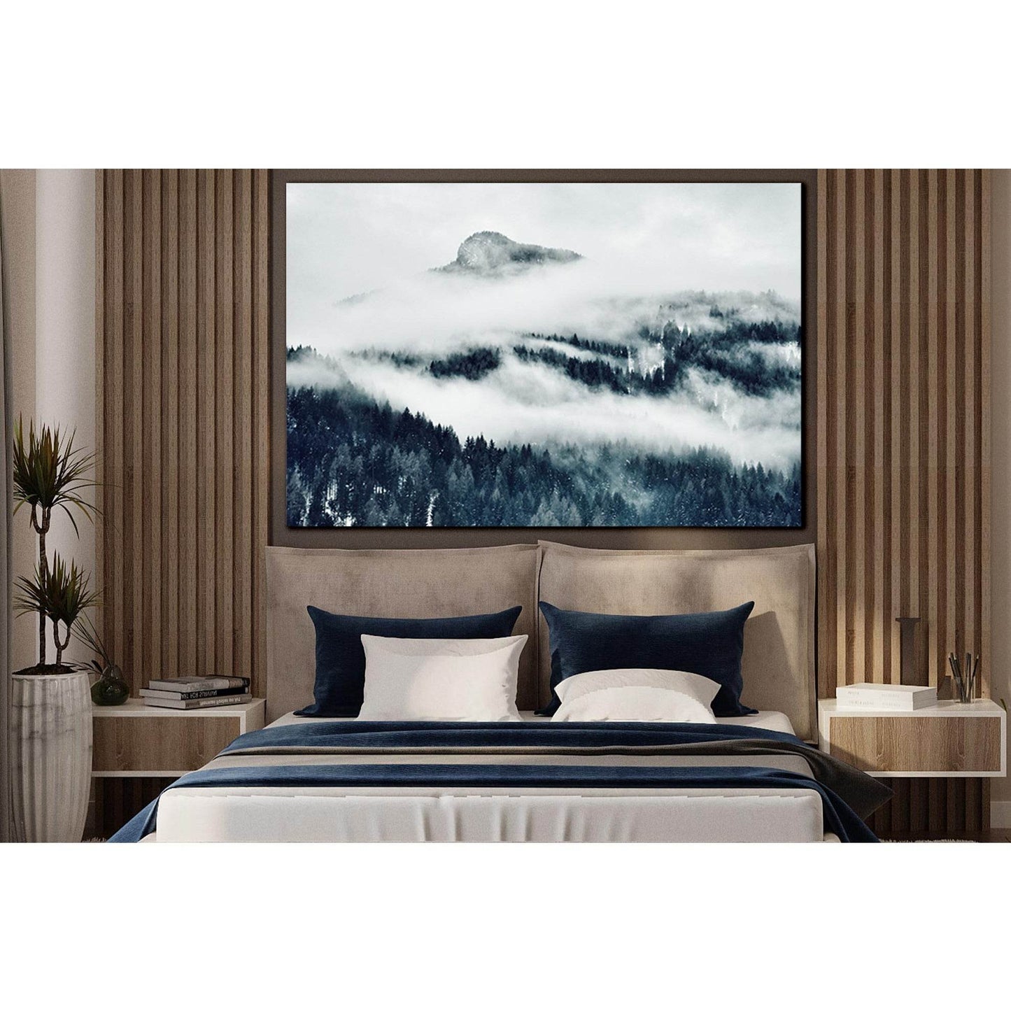 Mountains Covered With Clouds №SL1573 Ready to Hang Canvas PrintCanvas art arrives ready to hang, with hanging accessories included and no additional framing required. Every canvas print is hand-crafted, made on-demand at our workshop and expertly stretch